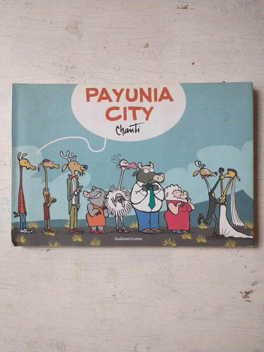 Libro usado en venta: Payunia city de Chanti; editorial Sudamericana impreso en 2016 realizamos envios a todo el mundo.1