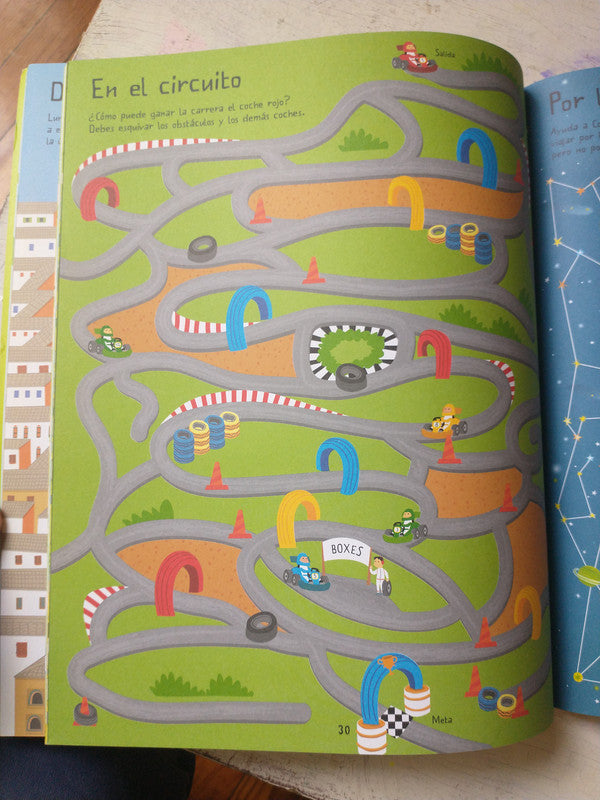 Libro usado en venta: Mi libro de laberintos increibles; editorial Usborne impreso en 2014 realizamos envios a todo el mundo.4