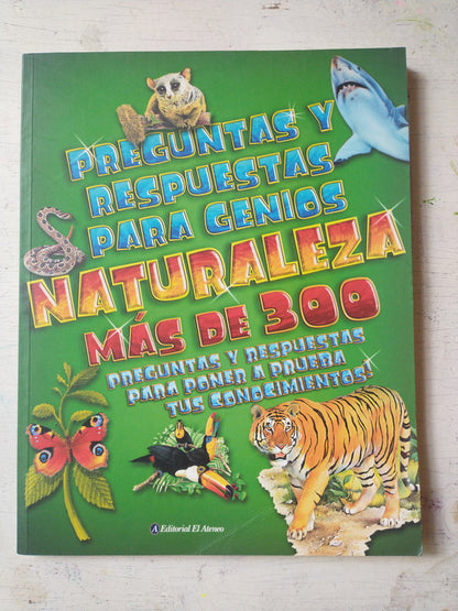 Libro usado en venta: Preguntas y respuestas para genios: Naturaleza de Tomo Jackson; editorial El Ateneo impreso en 2012 envios a todo el mundo.1