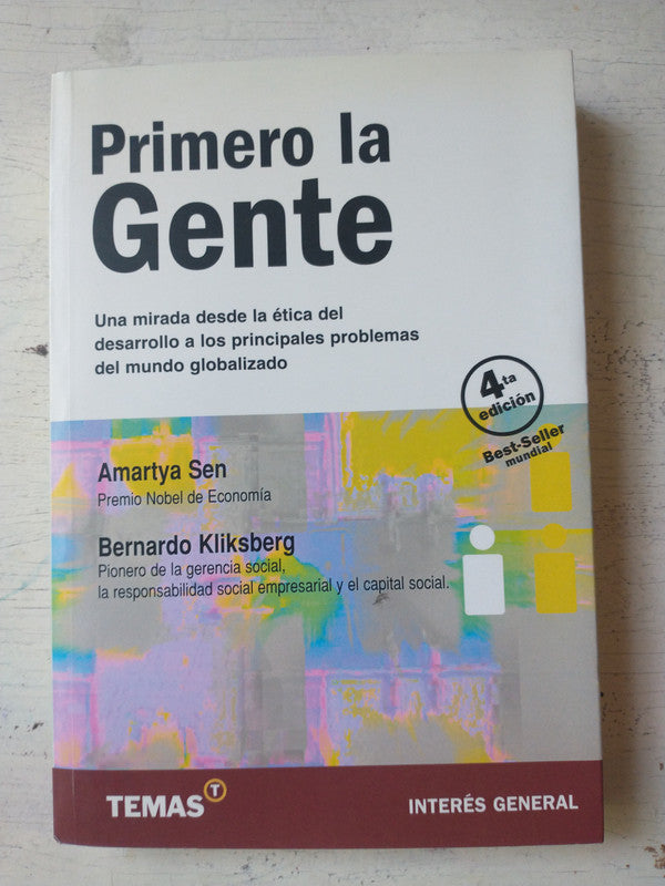Libro usado en venta: Primero la gente de Amartya Sen - Bernardo Kliksberg; editorial Deusto impreso en 2009 realizamos envios a todo el mundo.1