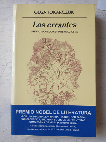 Libro usado en venta: Los errantes de Olga Tokarczuk; editorial Anagrama impreso en 2019 realizamos envios a todo el mundo.1