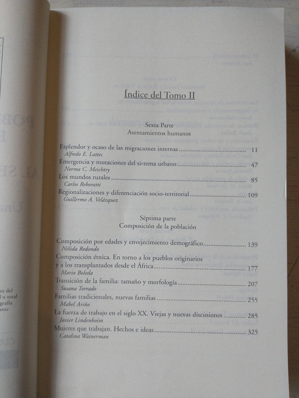 Libro usado en venta: Poblacion y bienestar en la Argentina de Susana Torrado; editorial Edhasa impreso en 2007 realizamos envios a todo el mundo.4