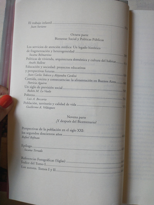 Libro usado en venta: Poblacion y bienestar en la Argentina de Susana Torrado; editorial Edhasa impreso en 2007 realizamos envios a todo el mundo.5