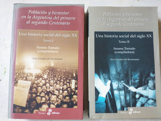 Libro usado en venta: Poblacion y bienestar en la Argentina de Susana Torrado; editorial Edhasa impreso en 2007 realizamos envios a todo el mundo.1