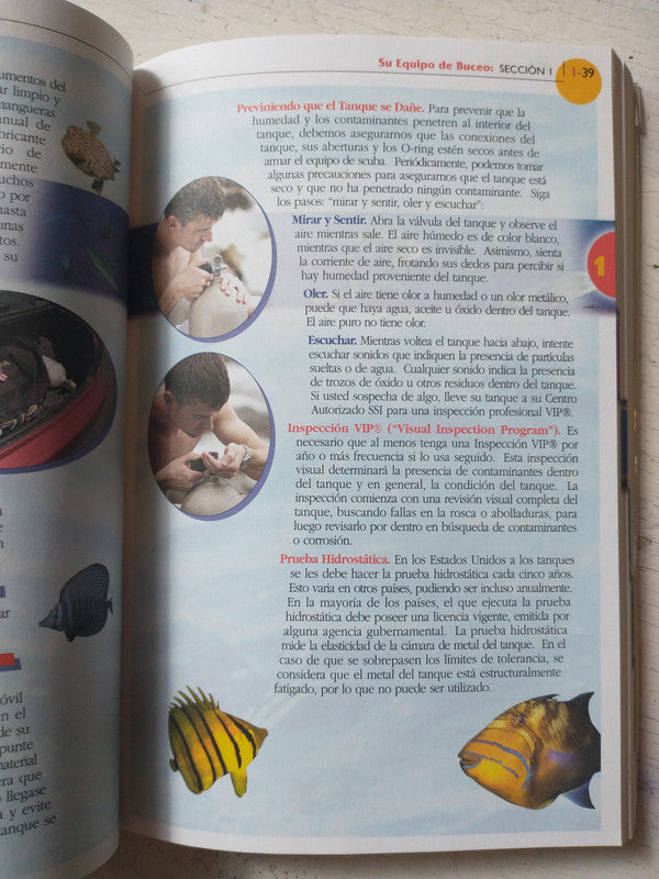 Libro usado en venta: Manual de buceo de Manual; editorial Scuba Schools International impreso en 2003 realizamos envios a todo el mundo.3