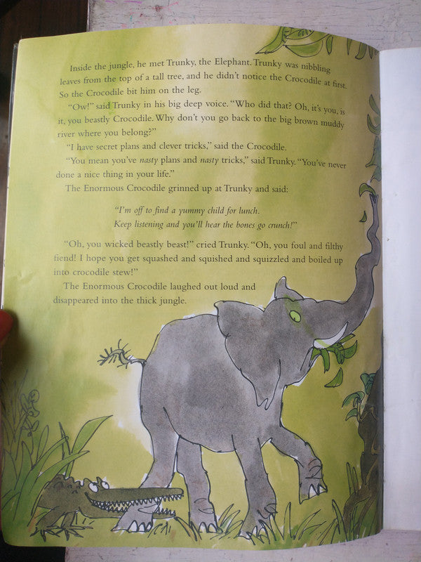 Libro usado en venta: The Enormous Crocodile de Roald Dahl; editorial Puffin Books impreso en 2001 realizamos envios a todo el mundo.3