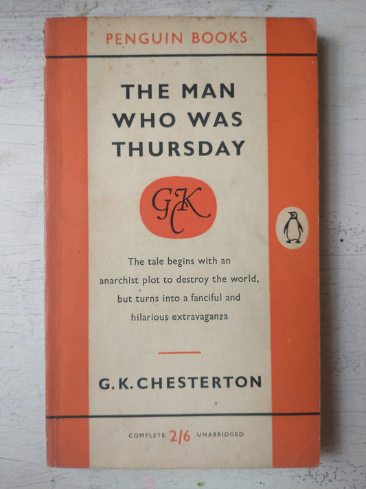 Libro usado en venta: The man who was Thursday de Gilbert Keith Chesterton; editorial Penguin Books impreso en 1958 realizamos envios a todo el mundo.1