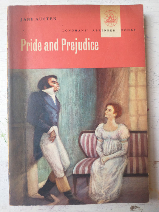 Libro usado en venta: Pride and prejudice de Jean Austen; editorial Longman impreso en 1960 realizamos envios a todo el mundo.1