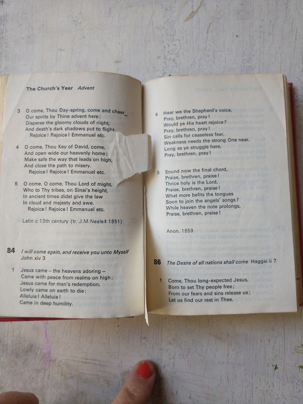 Libro usado en venta: Anglican Hymn Book (regular); editorial Church Society impreso en 1965 realizamos envios a todo el mundo.5