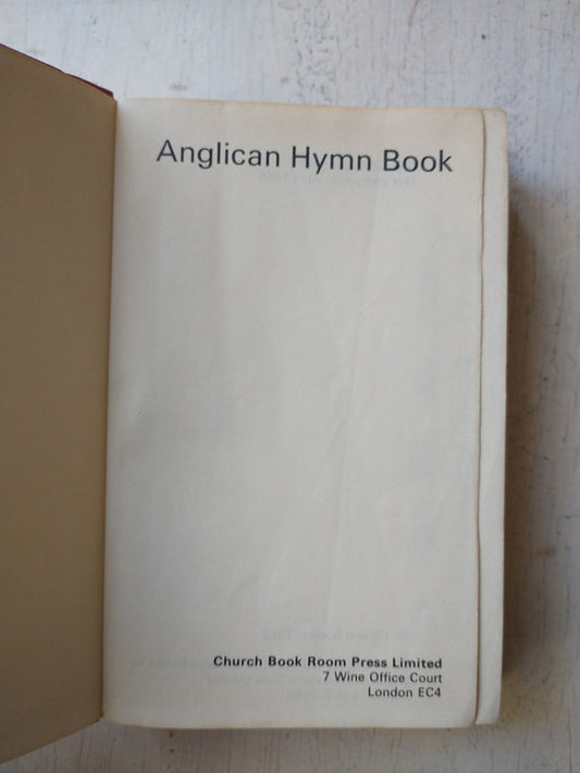 Libro usado en venta: Anglican Hymn Book (regular); editorial Church Society impreso en 1965 realizamos envios a todo el mundo.1