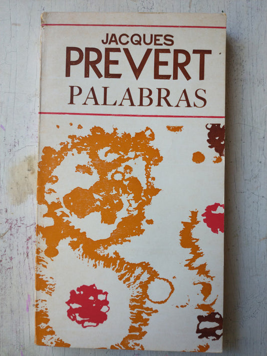 Libro usado en venta: Palabras de Jacques Prevert; editorial Fabril impreso en 1978 realizamos envios a todo el mundo.1