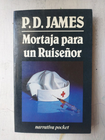 Libro usado en venta: Mortaja para un ruise?or de P. D. James; editorial Javier Vergara impreso en 1989 realizamos envios a todo el mundo.1