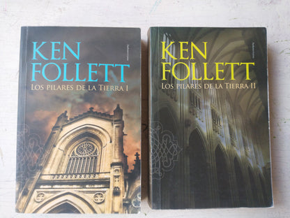 Libro usado en venta: Los pilares de la Tierra - 2 Tomos de Ken Follett; editorial Sudamericana impreso en 2014 realizamos envios a todo el mundo.1