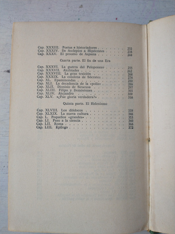 Libro usado en venta: Historia de Los Griegos de Indro Montanelli; editorial Plaza & Janes impreso en 1961 realizamos envios a todo el mundo.3