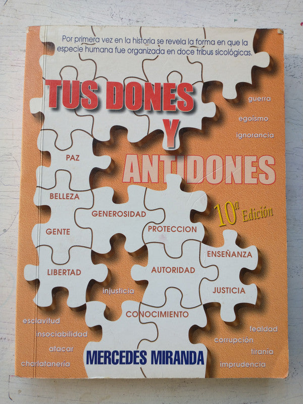 Libro usado en venta: Tus dones y antidones de Mercedes Miranda; editorial Ediciones del autor impreso en 2001 realizamos envios a todo el mundo.1