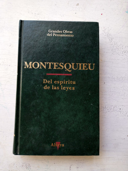 Libro usado en venta: El espiritu de las leyes de Montesquieu; editorial Altaya impreso en 1993 realizamos envios a todo el mundo.1