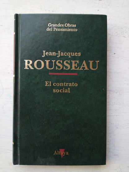 Libro usado en venta: El contrato social de Jean-Jacques Rousseau; editorial Altaya impreso en 1993 realizamos envios a todo el mundo.1