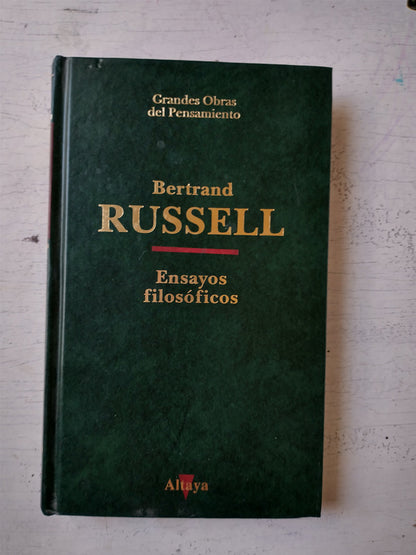 Libro usado en venta: Ensayos filosoficos de Bertrand Russell; editorial Altaya impreso en 1993 realizamos envios a todo el mundo.1