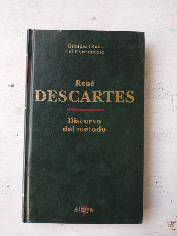 Libro usado en venta: Discurso del metodo de Rene Descartes; editorial Altaya impreso en 1993 realizamos envios a todo el mundo.1