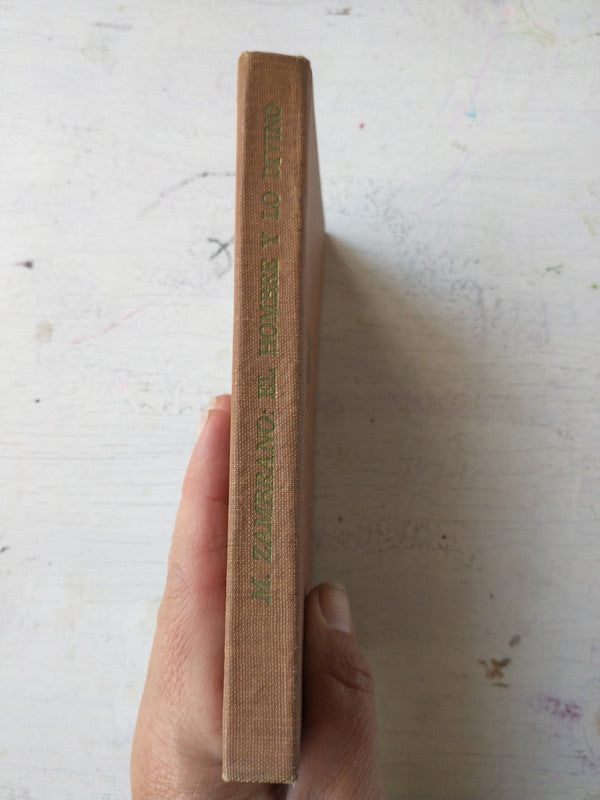 Libro usado en venta: El hombre y lo divino de M. Zambrano; editorial Fondo de Cultura Economica impreso en 1966 realizamos envios a todo el mundo.2