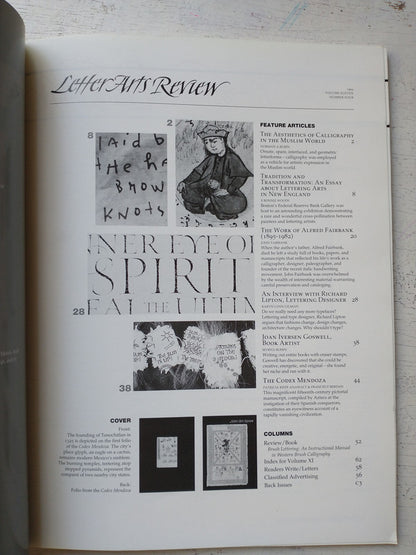 Libro usado en venta: Letter arts review - Vol. 11, N? 4; impreso en 1994 realizamos envios a todo el mundo.4