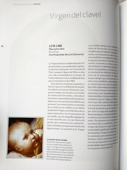 Libro usado en venta: Leonardo Da Vinci - Grandes Maestros de la Pintura; editorial Sol 90 impreso en 2006 realizamos envios a todo el mundo.4