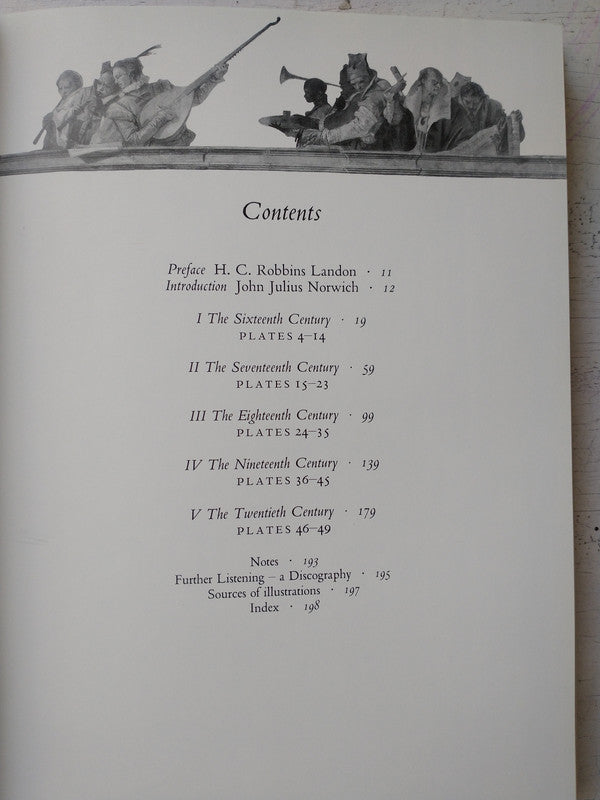 Libro usado en venta: Five Centuries of Music in Venice de H. C. Robbins Landon - J. J. Norwich; editorial Schirmer Books impreso en 1991.4
