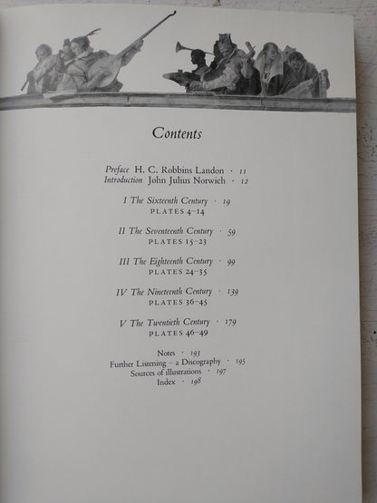 Libro usado en venta: Five Centuries of Music in Venice de H. C. Robbins Landon - J. J. Norwich; editorial Schirmer Books impreso en 1991.4