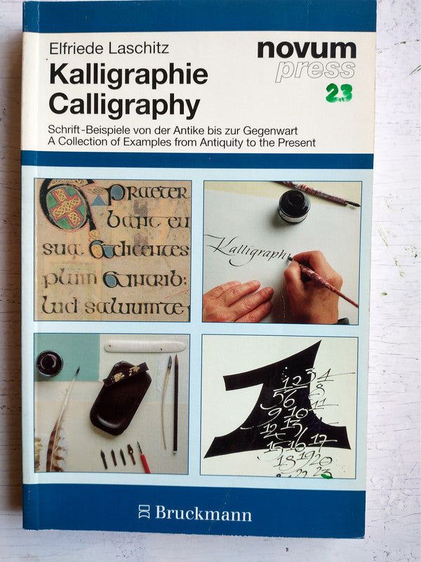 Libro usado en venta: Kalligraphie - Calligraphy de Elfriede Laschitz; editorial Bruckmann impreso en 1994 realizamos envios a todo el mundo.1