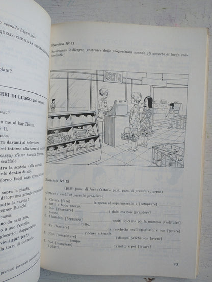 Libro usado en venta: In italiano corso di lingua e civilta a livello iniziale e avanzato; editorial Guerra - Perugia impreso en 1986.2