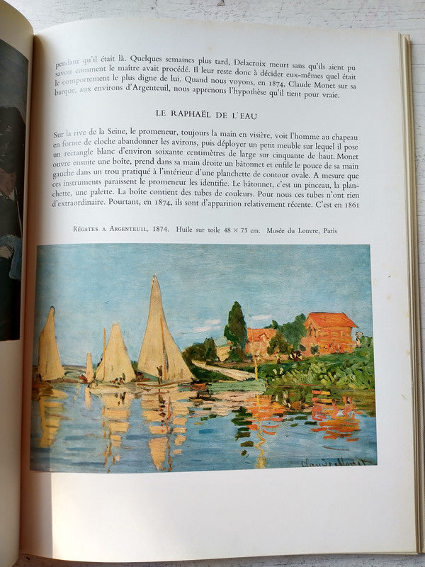 Libro usado en venta: Monet de Yvon Taillandier; editorial Flammarion impreso en 1977 realizamos envios a todo el mundo.3