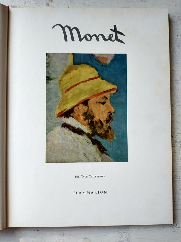 Libro usado en venta: Monet de Yvon Taillandier; editorial Flammarion impreso en 1977 realizamos envios a todo el mundo.1