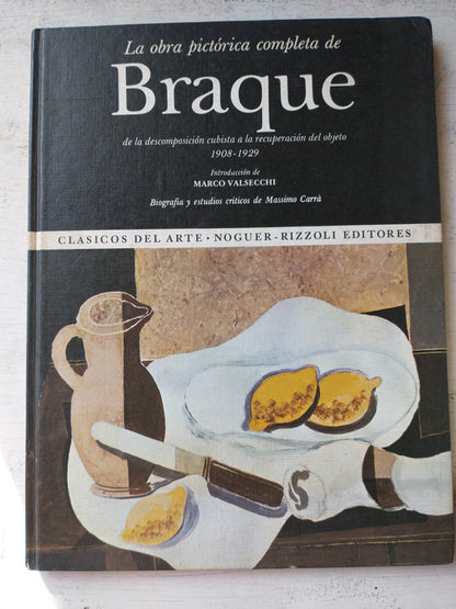 Libro usado en venta: La obra pictorica completa de George Braque (1908-1929) de Marco Valsechhi - Massimo Carra; editorial Noguer impreso en 1976.1
