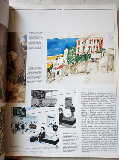 Libro usado en venta: Guia completa de ilustracion y dise?o de Terence Dalley; editorial H. Blume impreso en 1982 realizamos envios a todo el mundo.3