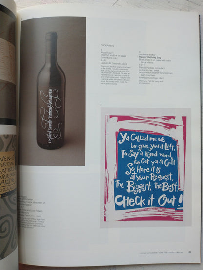 Libro usado en venta: Letter arts review - Vol. 11, N? 3; impreso en 1994 realizamos envios a todo el mundo.3