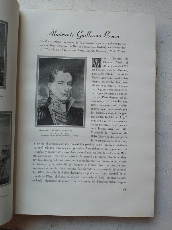 Libro usado en venta: Grandes hombres de Nuestra Patria de Enrique Udaondo; editorial Argentinas Brunetti impreso en 1949 envios a todo el mundo.3