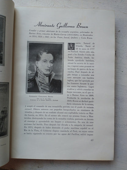 Libro usado en venta: Grandes hombres de Nuestra Patria de Enrique Udaondo; editorial Argentinas Brunetti impreso en 1949 envios a todo el mundo.3