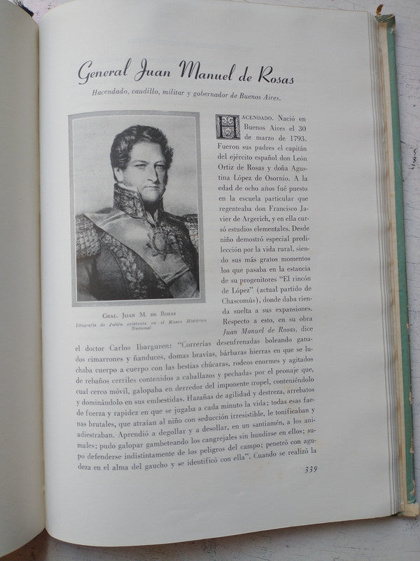 Libro usado en venta: Grandes hombres de Nuestra Patria de Enrique Udaondo; editorial Argentinas Brunetti impreso en 1949 envios a todo el mundo.4