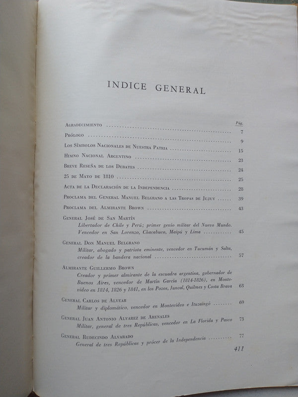 Libro usado en venta: Grandes hombres de Nuestra Patria de Enrique Udaondo; editorial Argentinas Brunetti impreso en 1949 envios a todo el mundo.5