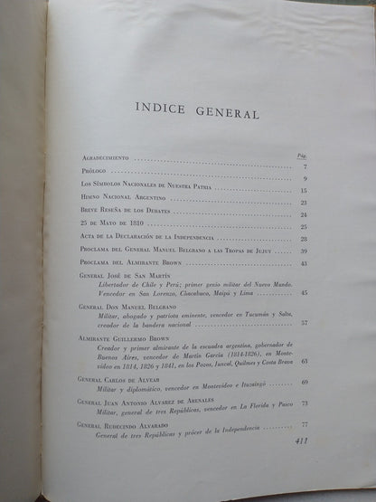 Libro usado en venta: Grandes hombres de Nuestra Patria de Enrique Udaondo; editorial Argentinas Brunetti impreso en 1949 envios a todo el mundo.5