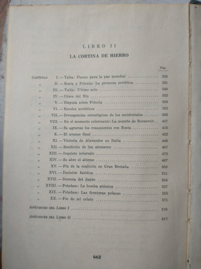 Libro usado en venta: Triunfo y tragedia de Winston S. Churchill; editorial Jacobo Peuser impreso en 1955 realizamos envios a todo el mundo.4