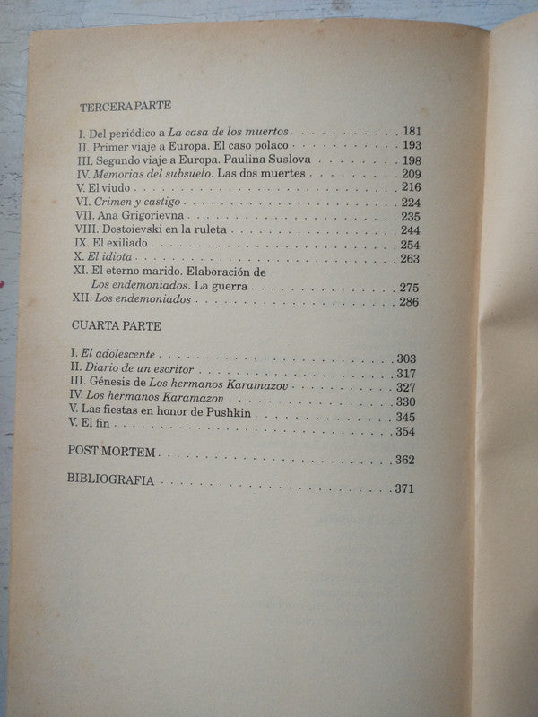 Libro usado en venta: Dostoievski de Henri Troyat; editorial Emece impreso en 1996 realizamos envios a todo el mundo.2
