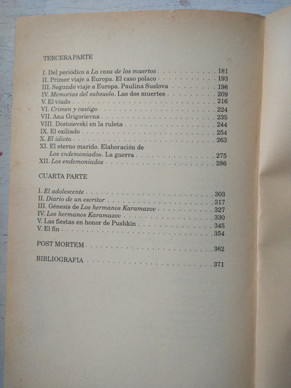 Libro usado en venta: Dostoievski de Henri Troyat; editorial Emece impreso en 1996 realizamos envios a todo el mundo.2