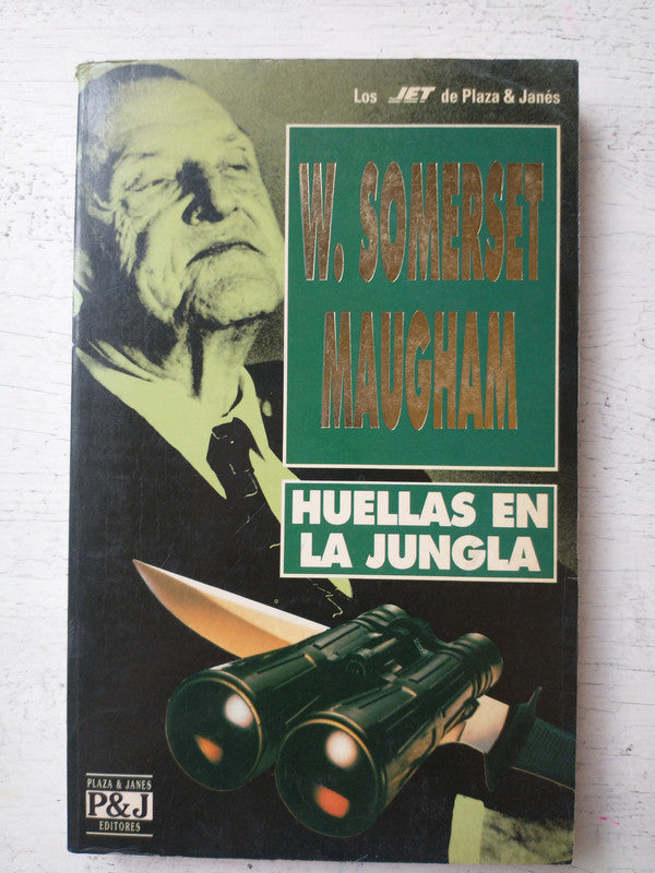Libro usado en venta: Huellas en la jungla de W. Somerset Maugham; editorial Plaza & Janes impreso en 1994 realizamos envios a todo el mundo.1
