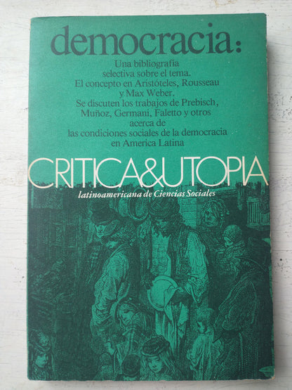 Libro usado en venta: Democracia: Una bibliografia selectiva sobre el tema; editorial El Cid impreso en 1979 realizamos envios a todo el mundo.1