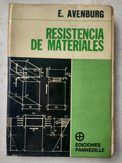 Libro usado en venta: Resistencia de materiales de E. Avenburg; editorial Pannedille impreso en 1972 realizamos envios a todo el mundo.1