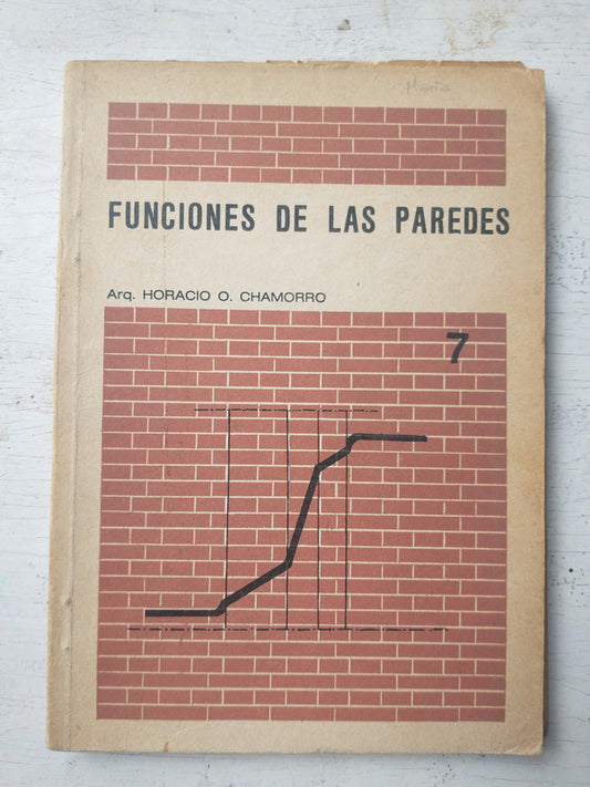 Libro usado en venta: Funciones de las paredes de Horacio O. Chamorro; editorial El politecnico impreso en 1976 realizamos envios a todo el mundo.1