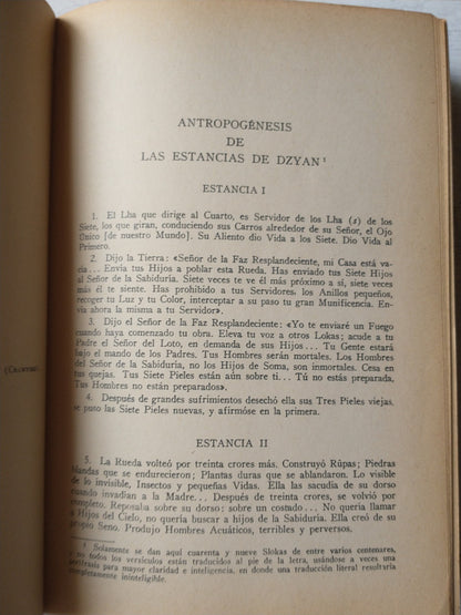 Libro usado en venta: La doctrina secreta - Vol. III (Antropogenesis, Parte 1) de Helena Petrovna Blavatsky; editorial Kier impreso en 1974.3