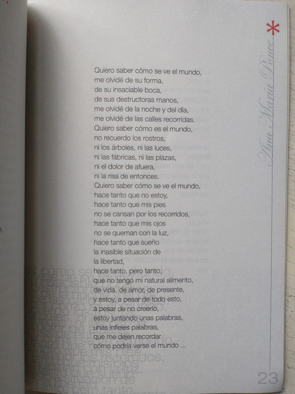 Libro usado en venta: Poemas de Ana Maria Ponce; impreso en 2004 realizamos envios a todo el mundo.3