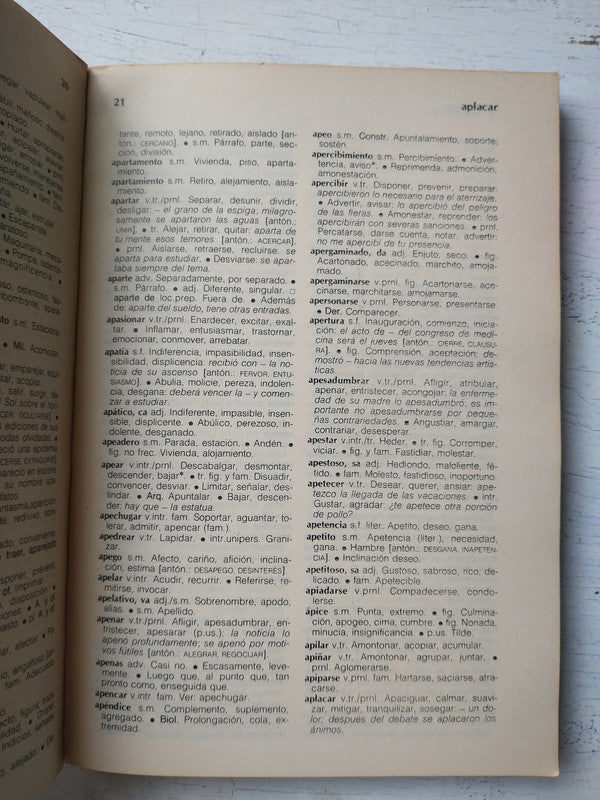 Libro usado en venta: Diccionarios de sinonimos - Antonimos e ideas afines; editorial Kapelusz impreso en 1984 realizamos envios a todo el mundo.2